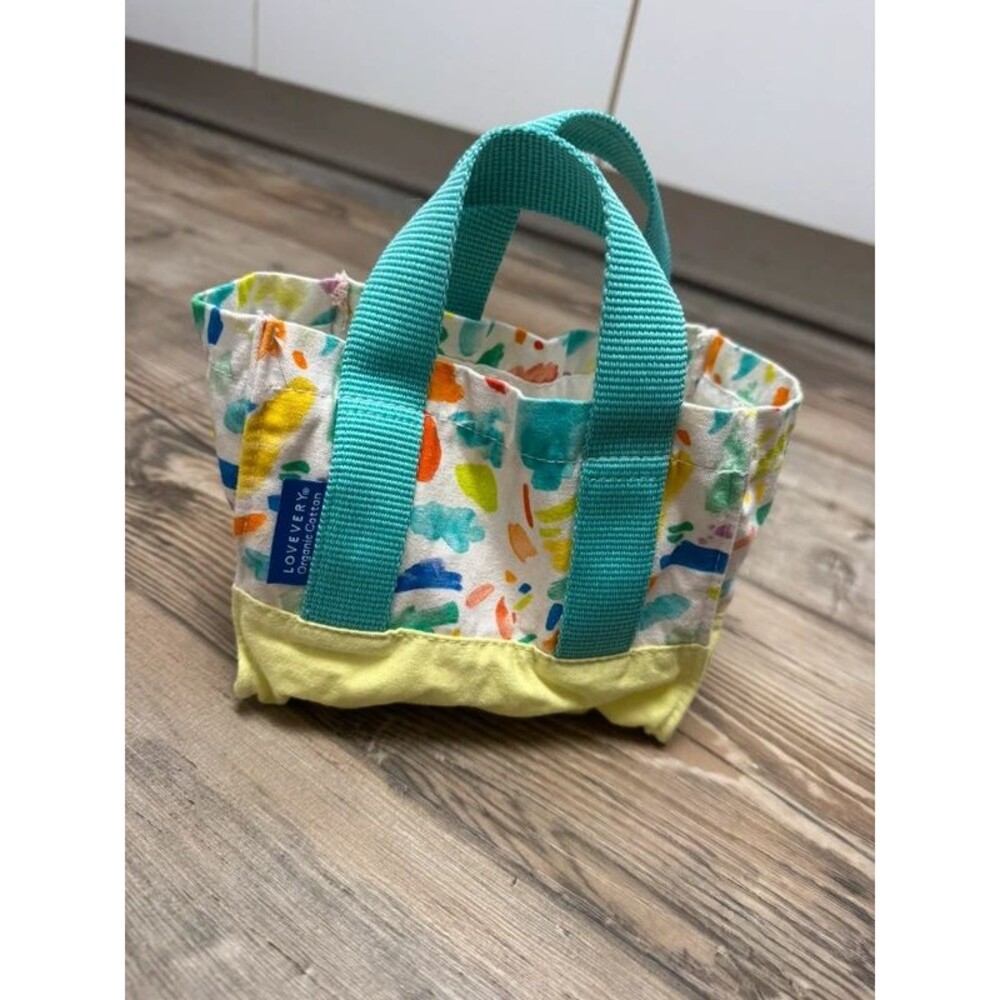 small organic cotton play tote bag